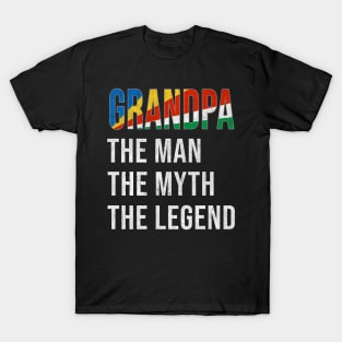 Grand Father Seychellois Grandpa The Man The Myth The Legend - Gift for Seychellois Dad With Roots From  Seychelles T-Shirt